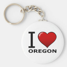 I LOVE OREGON KEY CHAINS