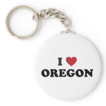 I Love Oregon Key Chains