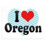 I Love  Oregon Post Cards