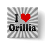 I Love Orillia, Canada. I Love Orillia, Canada buttons
