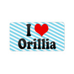 I Love Orillia, Canada. I Love Orillia, Canada labels