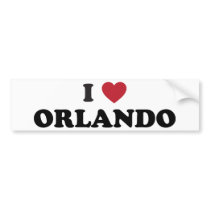I Love Orlando Florida Bumper Stickers