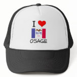 I Love OSAGE Iowa hats