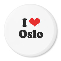 I LOVE OSLO MAGNET