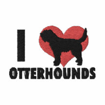 I Love Otterhounds Embroidered T-Shirt