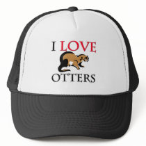 I Love Otters hats by tshirtshirts I Love Otters hats