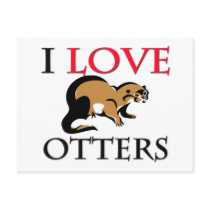 I Love Otters postcards by tshirtshirts I Love Otters postcards