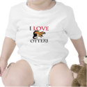 I Love Otters t-shirts