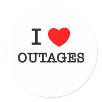 I Love Outbreaks Round Sticker