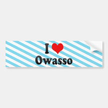 I Love Owasso, United States Bumper Sticker