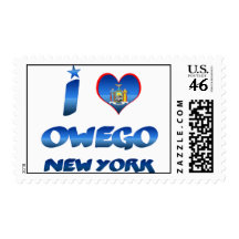 I love Owego, New York Stamp