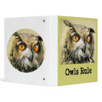 I love owls binder