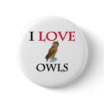 I Love Owls buttons