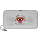 I love owls deal with it mini speakers