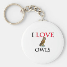 I Love Owls Key Chain