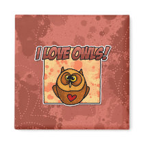 i love owls magnets