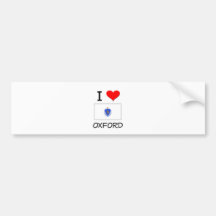 I Love Oxford Massachusetts Bumper Stickers