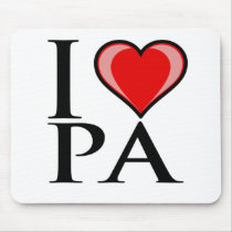 I Love PA - Pennsylvania Mousepads