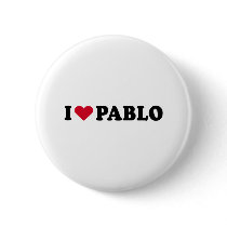 I LOVE PABLO buttons by heartshirts I LOVE PABLO buttons