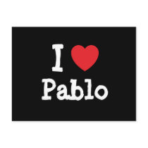 I love Pablo heart custom personalized postcards by funnycustomtshirts I love Pablo heart custom personalized postcards