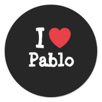 I love Pablo heart custom personalized stickers by funnycustomtshirts I love Pablo heart custom personalized stickers