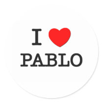 I Love Pablo stickers by ilovemyshirt I Love Pablo stickers