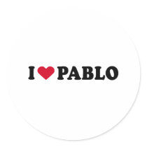 I LOVE PABLO stickers by heartshirts I LOVE PABLO stickers