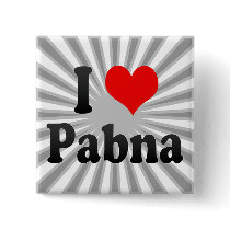 I Love Pabna, Bangladesh Pinback Button