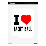 I Love Paint Ball Skins For iPad 3