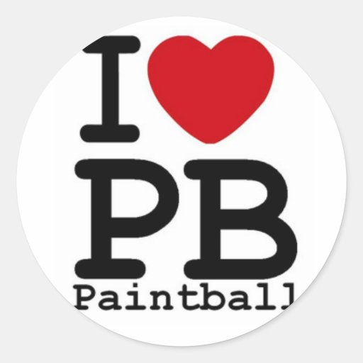 I Love Paintball Stickers Zazzle