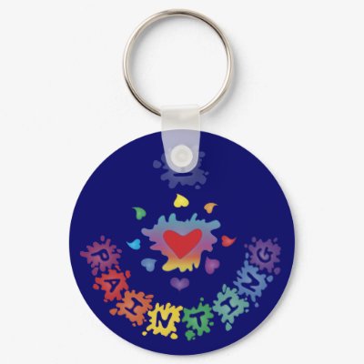 I Love Painting Keychains by Sensato