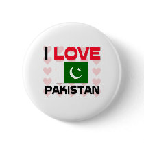 I Love Pakistan buttons