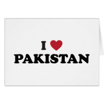 I Love Pakistan Cards