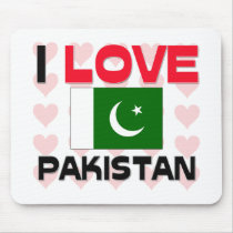 I Love Pakistan mousepads