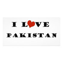 I Love Pakistan Picture Card