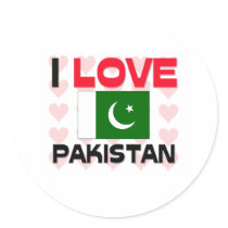 I Love Pakistan Stickers