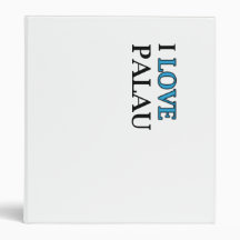I Love Palau Design Binder