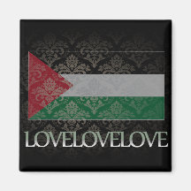 I love Palestine Cool Magnet