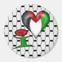 I love Palestine Fridge Magnet