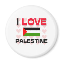 I Love Palestine magnets by tshirtshirts I Love Palestine magnets
