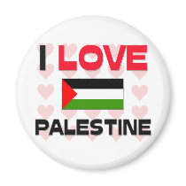 I Love Palestine magnets by tshirtshirts I Love Palestine magnets