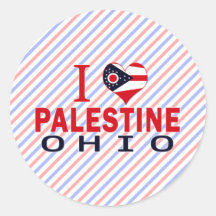 I love Palestine, Ohio Sticker