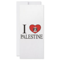 I Love Palestine Rack Card Design