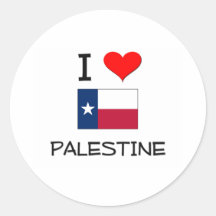I Love Palestine Texas Sticker