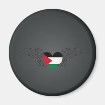I Love Palestine -wings Refrigerator Magnet