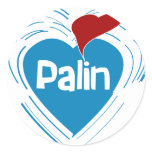 I Love Palin Stickers