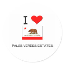 I Love PALOS VERDES ESTATES California stickers by cityshirt I Love PALOS VERDES ESTATES California stickers