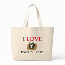 I Love Panda Bears bags by tshirtshirts I Love Panda Bears bags