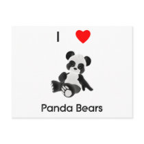 I Love Panda Bears postcards by towalj I Love Panda Bears postcards