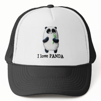 I love Panda Trucker Hats